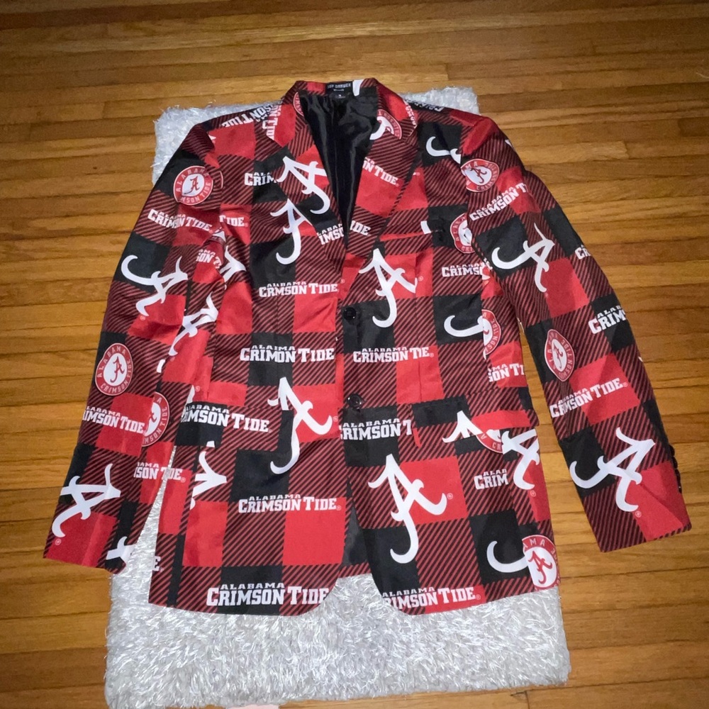 Alabama Crimson 2 Button Blazer Jacket